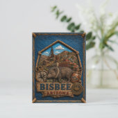 Carte postale vintage de Bisbee Arizona (Debout devant)