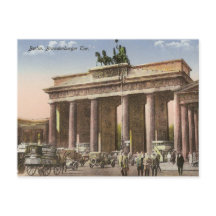 Carte postale vintage de Brandenburger Tor Berlin