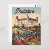 Carte Postale Vintage de Bratislava (Devant / Derrière)