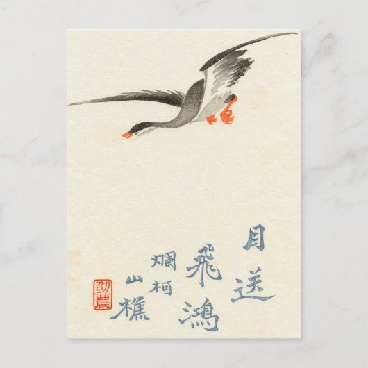 Carte postale Vintage de canard japonais (Devant)