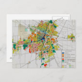 carte postale vintage de carte de Winnipeg (Devant / Derrière)