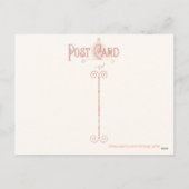 Carte postale vintage de chat noir de Halloween (Dos)