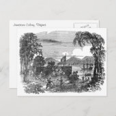 Carte postale vintage de colonie de Jamestown (Devant / Derrière)