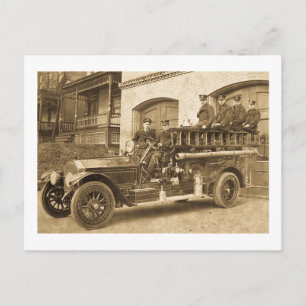Carte Postale Vintage de crochet et d'échelle au début des année