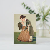 Carte postale vintage de drôle de couple (Debout devant)