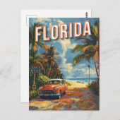 Carte Postale Vintage de Floride (Devant / Derrière)