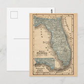 Carte postale vintage de Floride (Devant / Derrière)