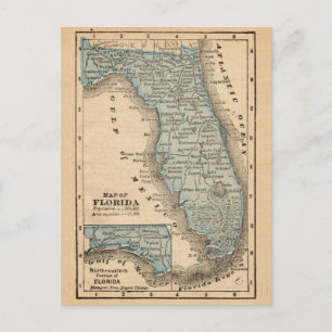 Carte postale vintage de Floride