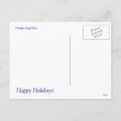 Carte postale vintage de garçon d'ange (Dos)