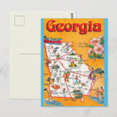 Carte postale vintage de Géorgie (Devant / Derrière)