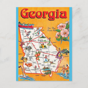 Carte postale vintage de Géorgie