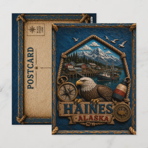 Carte postale vintage de Haines Alaska