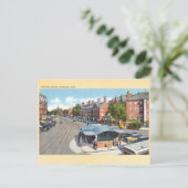 Carte postale vintage de Harvard Square, Cambridge (Debout devant)