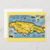 Carte postale vintage de Jamaïque (Devant / Derrière)