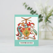 Carte postale vintage de la Barbade (Debout devant)