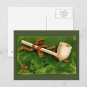 Carte postale vintage de la fête de la Saint-Patri (Devant / Derrière)