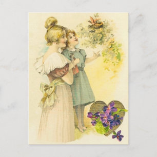Carte postale vintage de la Fête des mères