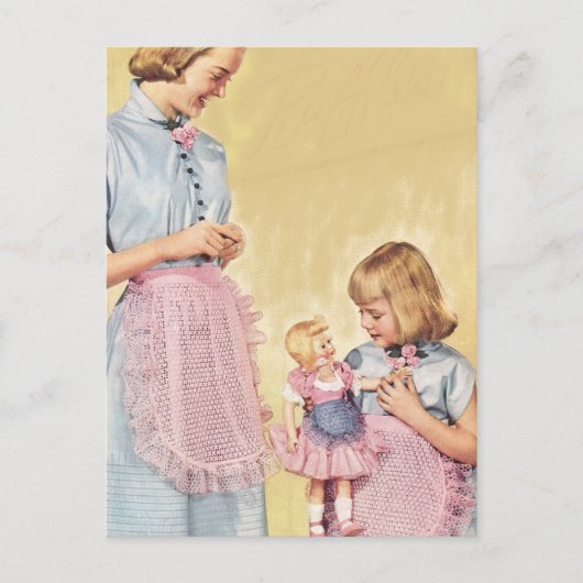 Carte postale vintage de la Fête des mères (Devant)