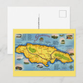 Carte postale vintage de la Jamaïque (Devant / Derrière)