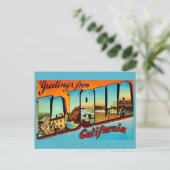 Carte postale vintage de La Jolla CA (Debout devant)