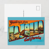 Carte postale vintage de La Jolla CA (Devant / Derrière)