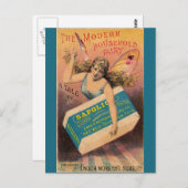 Carte postale vintage de la maison de savon (Devant / Derrière)