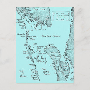 Carte postale vintage de la région de Charlotte Ha