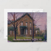 Carte postale Vintage de la résidence Milburn (Devant / Derrière)