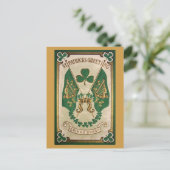 Carte postale vintage de la Saint-Patrick (Debout devant)