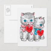 Carte postale vintage de la Saint-Valentin (Devant / Derrière)