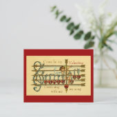 Carte postale vintage de la Saint-Valentin (Debout devant)