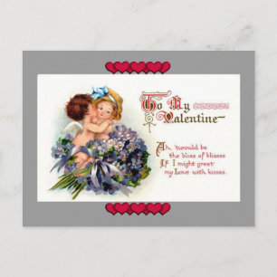 Carte postale vintage de la Saint Valentin Cupid's