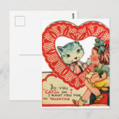 Carte postale vintage de la Saint-Valentin Petite (Devant / Derrière)