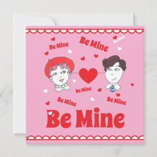Carte postale vintage de la Saint-Valentin, Sois m