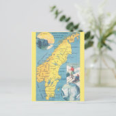 Carte postale vintage de la Suède (Debout devant)