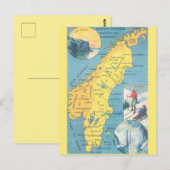 Carte postale vintage de la Suède (Devant / Derrière)