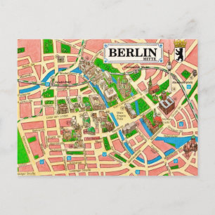 Carte postale vintage de la ville de Berlin