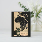 Carte postale vintage de l'Afrique (Debout devant)