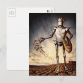 Carte postale vintage de l'agriculture robotique (Devant / Derrière)