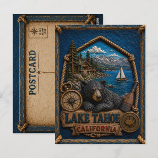 Carte postale vintage de Lake Tahoe Californie