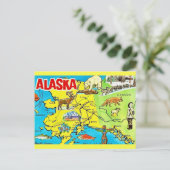 Carte postale vintage de l'Alaska (Debout devant)
