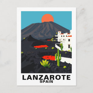 Carte postale vintage de Lanzarote, Espagne