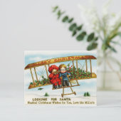 Carte postale Vintage de l'avion (Debout devant)