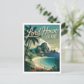 Carte Postale Vintage de l'île Lord Howe (Debout devant)