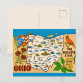 Carte postale vintage de l'Ohio (Devant / Derrière)