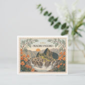 Carte postale vintage de Machu Picchu Pérou (Debout devant)