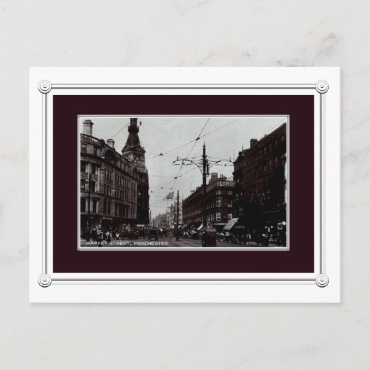 Carte postale vintage de Manchester (Devant)