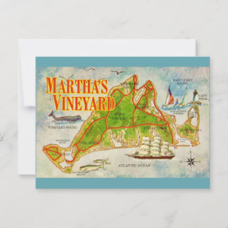 Carte postale vintage de Martha's Vineyard