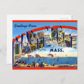 Carte postale vintage de Nantucket MA (Devant / Derrière)