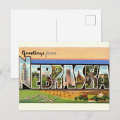 Carte postale vintage de Nebraska (Devant / Derrière)